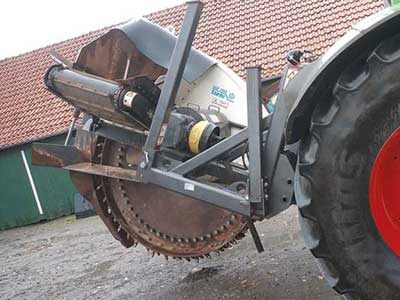 Radfräse von RHW Technik im Einsatz